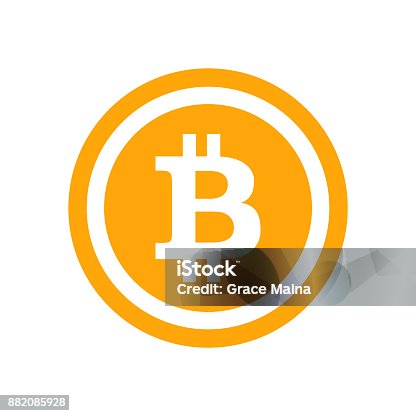 istock Blockchain Bitcoin Icon Symbol - Vector 882085928