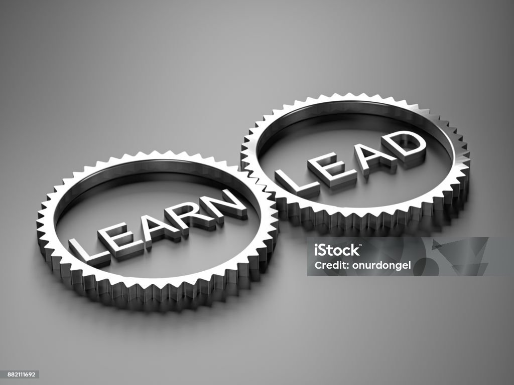 Lead and learn Concepts Leadership Stock Photo