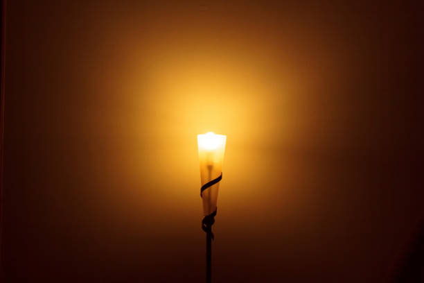 Beautiful lamp in the bedroom.