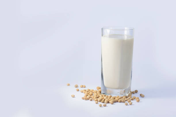 istock Soy milk and soybeans 882112682