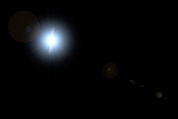 istock digital lens flare,sun burst on black background 882115734