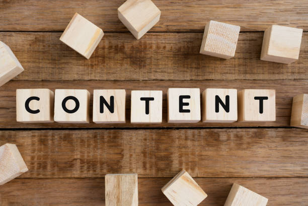 istock Content Word on Wooden Block 882129040