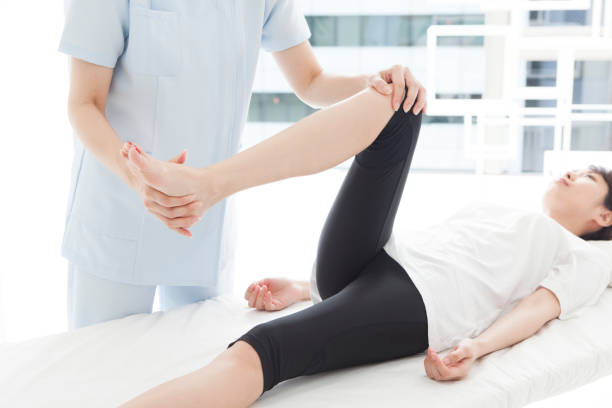 istock Women who undergo foot operation. 882141232