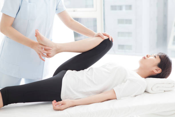 istock Women who undergo foot operation. 882141260
