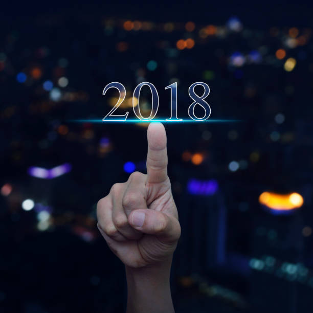 istock Happy new year 2018 concept 882144300