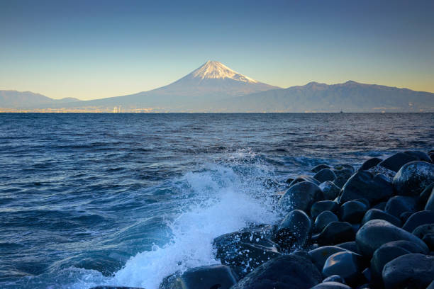istock Fuji Mountain and coast early in the morning 882149286