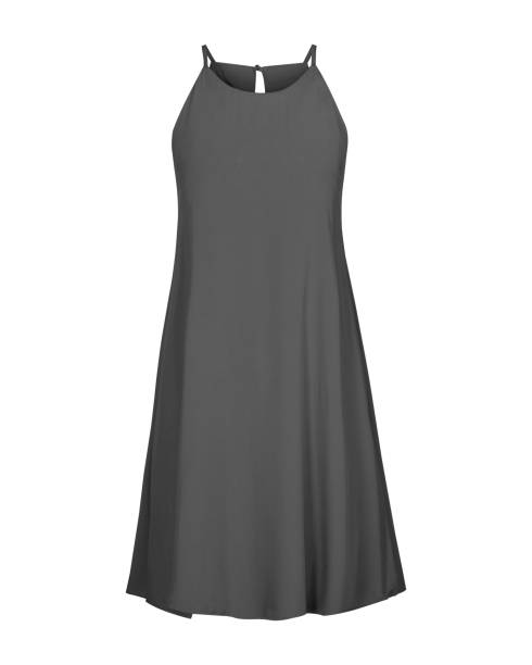 istock Black elegant cocktail summer sleeveless dress 882157062