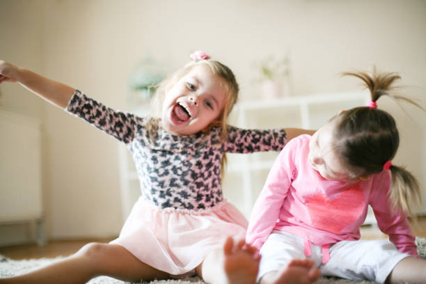 istock Happy little girls. 882162378