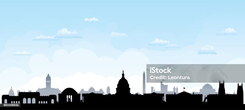 Washington DC (All Buildings Are Complete and Moveable) Washington DC. All buildings are complete and moveable. Washington DC stock vector