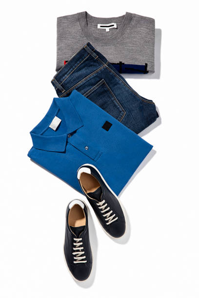 Men’s clothing isolated on white background
