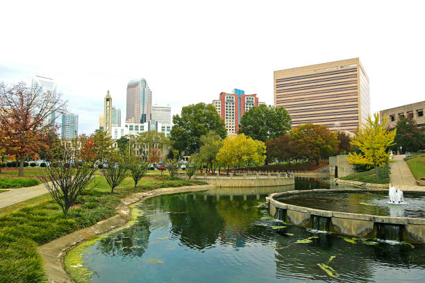 istock Charlotte North Carolina Skyline Lake 882222086