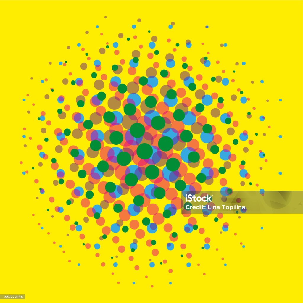 Spotted Comic Texture Bright Dotted Halftone Spotted Pop Art Comic Texture On Yellow ...