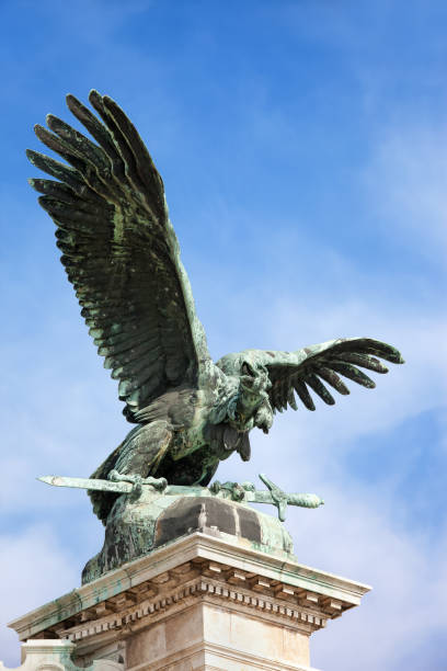 istock Turul Bird Statue in Budapest 882225168