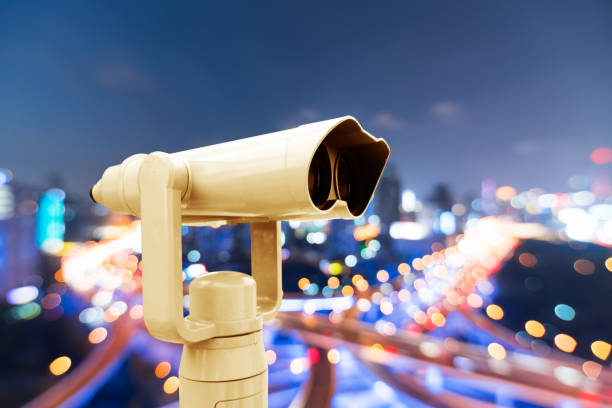 istock Coin-operated binoculars looking out over the Blue Ridge Mountains, NC 882225304