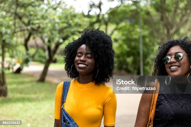 Afro Abstieg Mädchen Die Eine Tolle Zeit Zusammen Im Park Stockfoto und mehr Bilder von Ghana