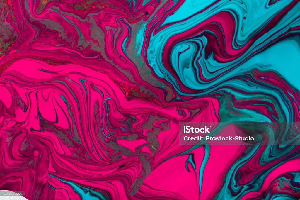Liquid Acrylic Paint Background Fluid Painting Abstract Texture Stock Photo  - Download Image Now - iStock