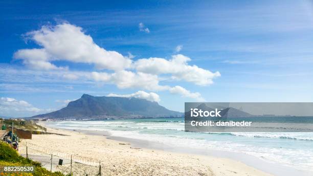 Table Mountain From Milnerton Beach Cape Town South Africa Stock Photo - Download Image Now
