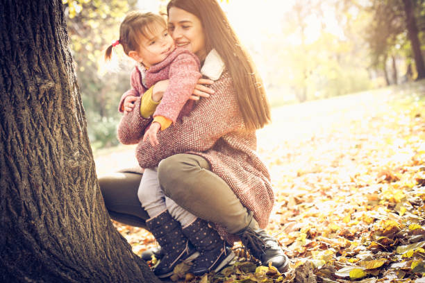 istock Mother with daughter in nature. 882255160