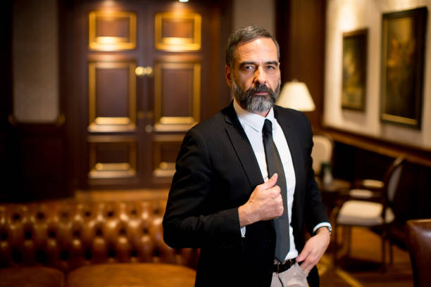 istock Bearded handsome middle-aged businessman 882259018