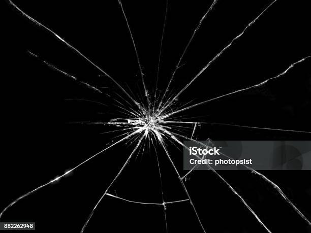 Broken Glass Stock Photo - Download Image Now - Cracked, Mirror - Object, Broken