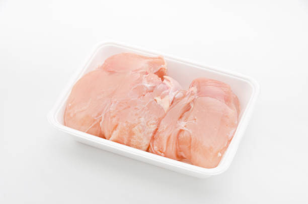 istock Chicken breast raw meat in a styrofoam tray 882280706