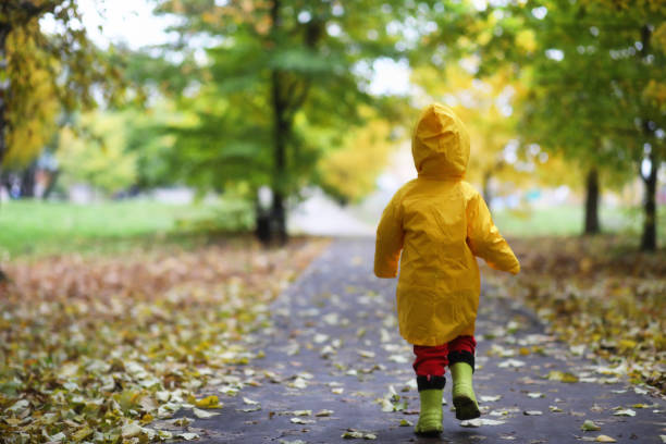 istock Children in the autumn park walk 882287354