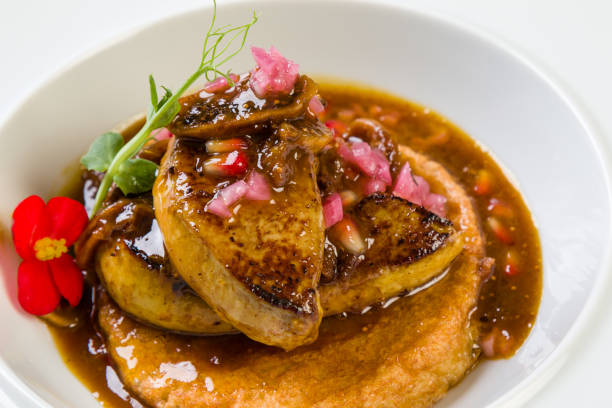 istock foie gras with fig sauce 882288120