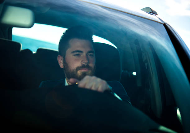 istock Businessman in car. 882296112