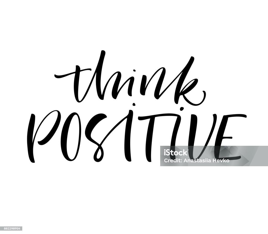 Think Positive Abstract Think Positive Card Stock Illustration - Download Image Now - Abstract ...