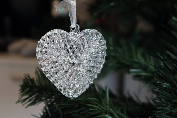 istock Glass Heart Christmas Tree Decoration 882303084