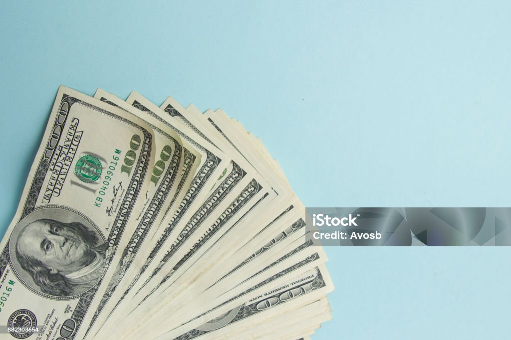 Money American dollar background Money American dollar bills. business, finance, investment, saving and corruption concept Paper Currency Stock Photo