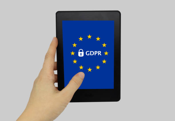 istock Hand Holding Portable Tablet Displaying 