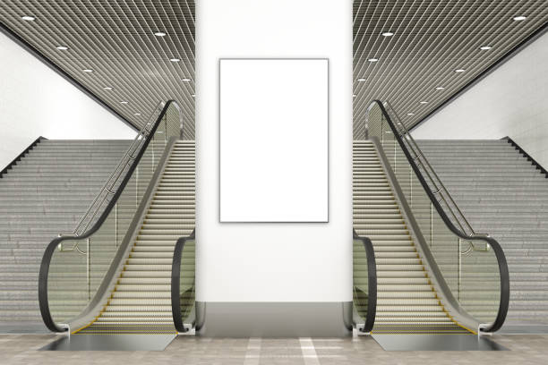istock Blank advertising poster mockup 882307438