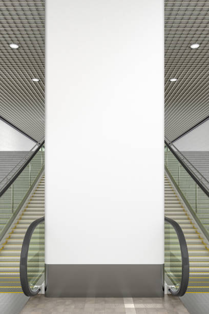 istock Blank pillar or wall for advertising poster 882313766