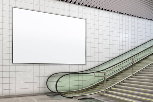 istock Blank advertising poster mockup 882313826