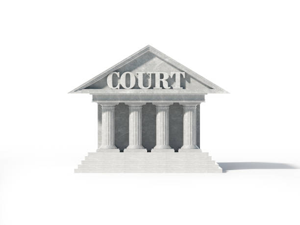istock 3d Court Icon Isolated On White Background 882314806