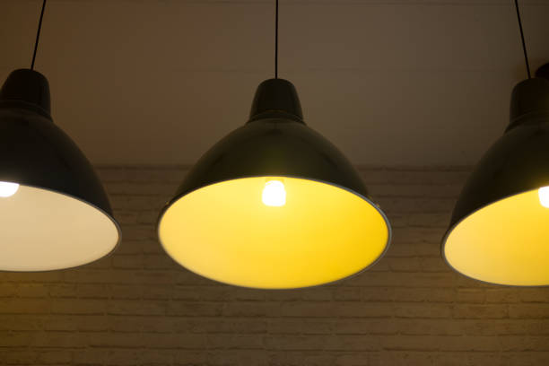 istock Indoor light lamp decoration in modern coffee shop 882315086