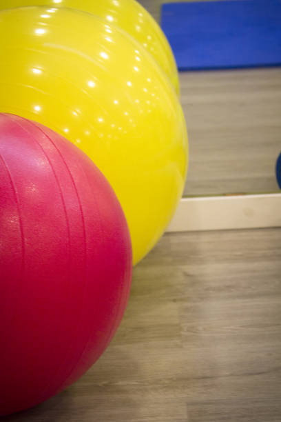 istock Colored balls for gymnastics and pilates classes 882319780