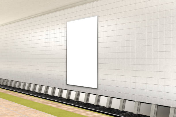 istock Blank advertising poster on subway station 882322552