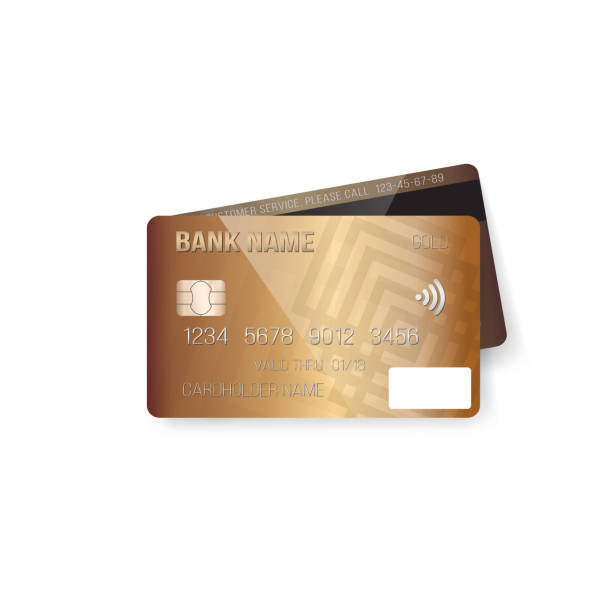 istock Vector Credit Card. Photorealistic Bank Card Isolated on White Background 882322740
