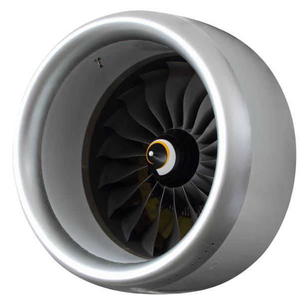 istock Part of a modern turbofan engine. 882331258