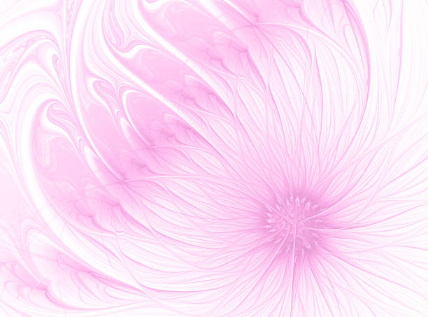 istock Abstract fractal pink flower background 882331474