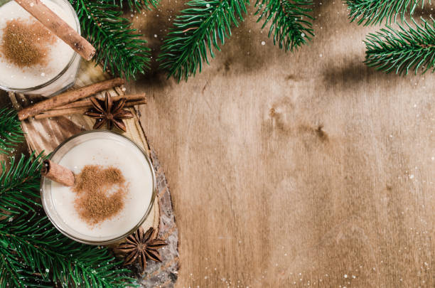 istock Traditional Eggnog Cocktail for Christmas Eve. 882340212