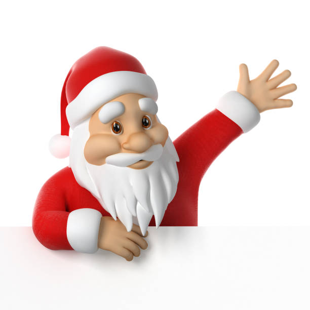 istock Santa Claus waving 882340300