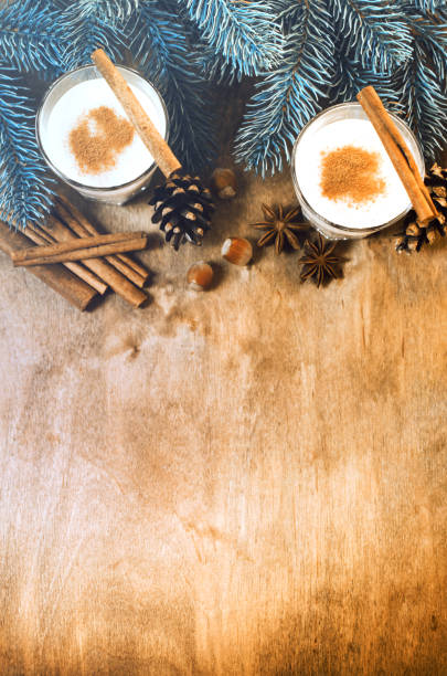 istock Homemade Eggnog Cocktail for Christmas Eve. 882340452