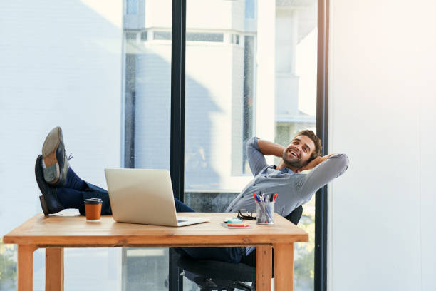 istock Put your feet up and let technology do the work 882340646