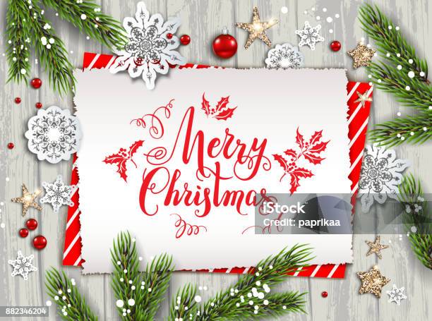 Carte De Nature Vacances Noël Vecteurs libres de droits et plus d'images vectorielles de Carte de Noël - Carte de Noël, Noël, Style rustique