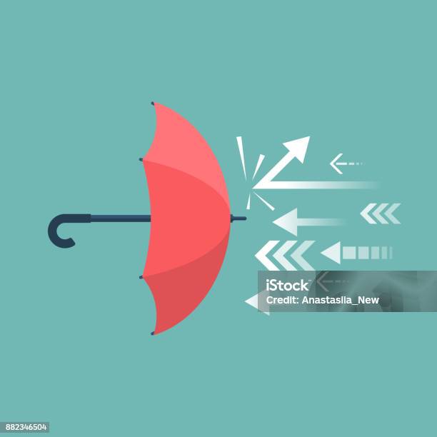 Protection Rapprochee Attack Protected From Attack Concept Stock Illustration - Download Image Now ...