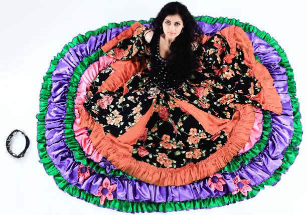 istock beautiful Gypsy dancer performs the national dance 882347174