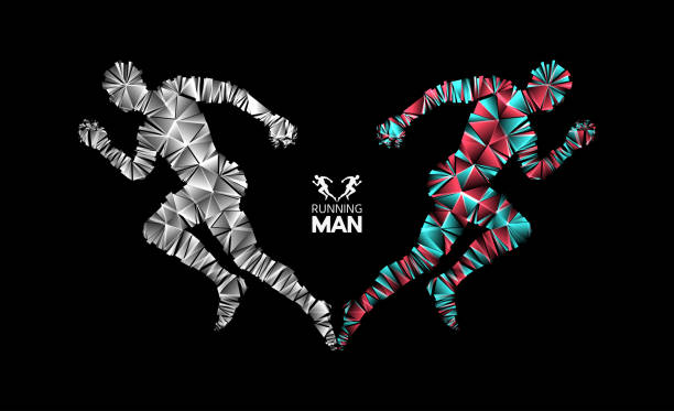 istock 3d running man. Design for sport, business, science and technology. Vector illustration. Human body. 882378544